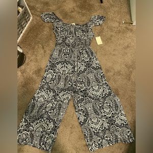 Black and white women jumpsuit - Large
